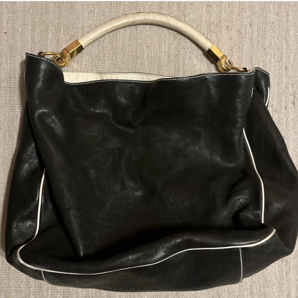 YVES SAINT LAURENT ROADY HOBO BAG LEATHER LARGE - Picture 2 of 14